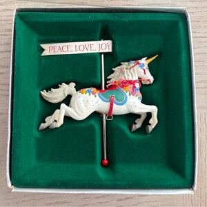 Enesco Multicolor Unicorn Ornament with Banner